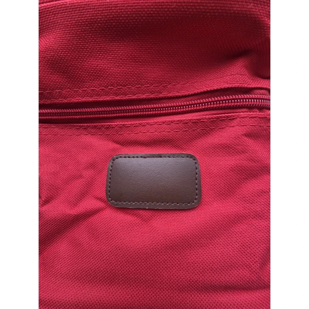 New Cosmetic Bag Women Red Sz: 6.5in x 5.5in x 6.5in Waterproof Canvas Zippered